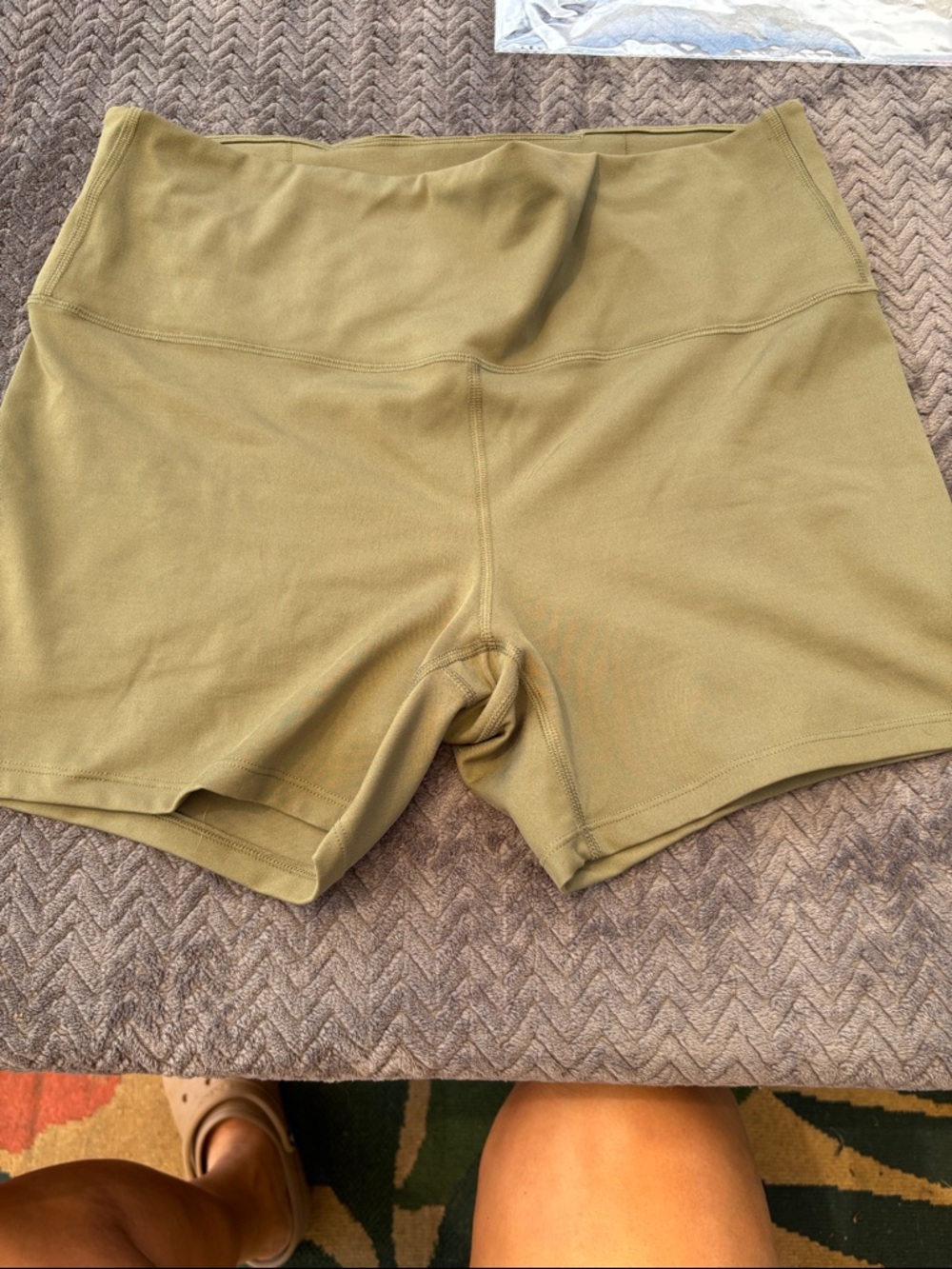 all in motion Olive High-Rise Bike Shorts